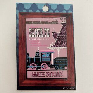 Disney 03 Disneyland Attraction Poster LE Pin MAIN STREET Santa Fe R.R.